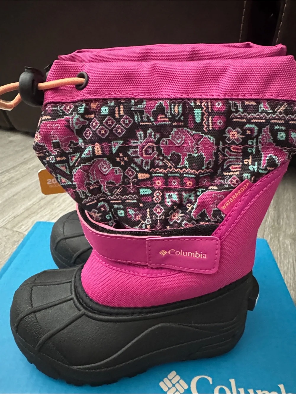 Columbia Kids Toddler Powderbug Plus II Print Winter Boots